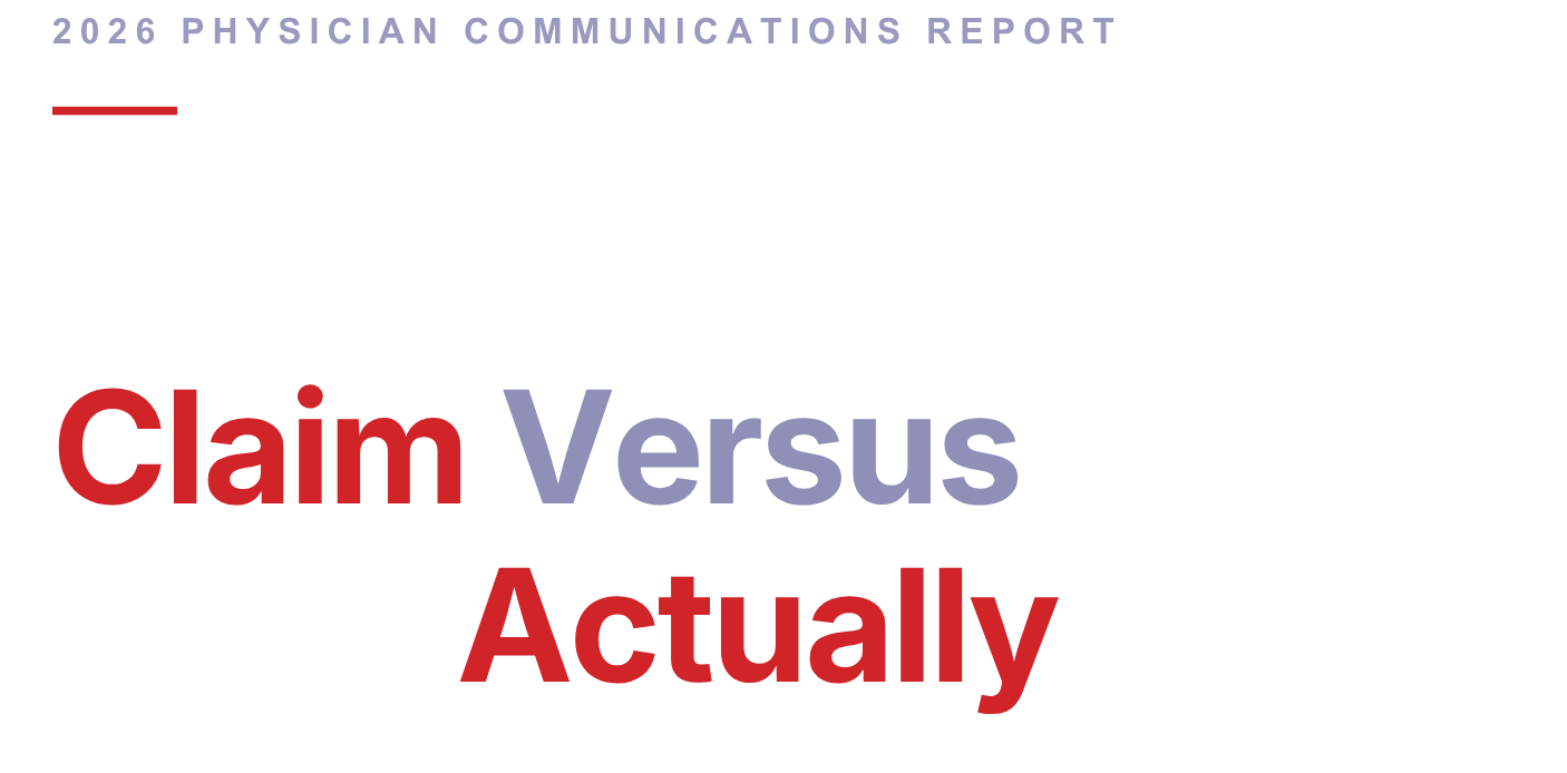 Read HealthLink Dimensions 2026 Physicians Communications Report: What Physicians Claim Versus What They Actually Do