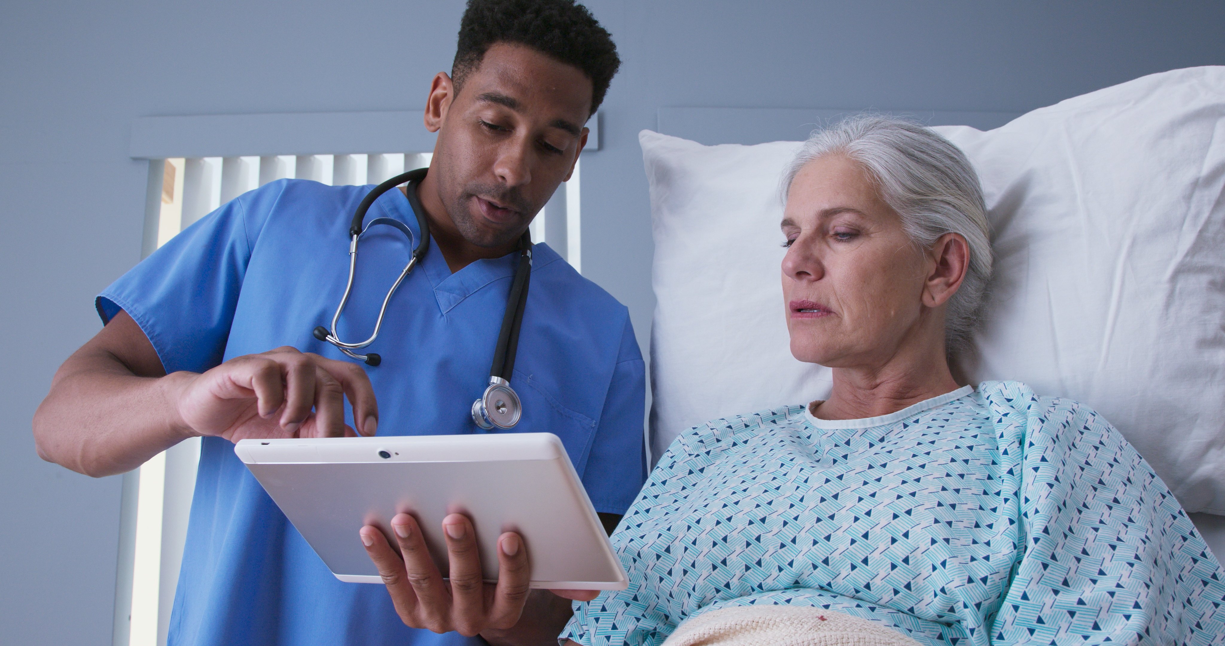 Nurse&Patient in bed