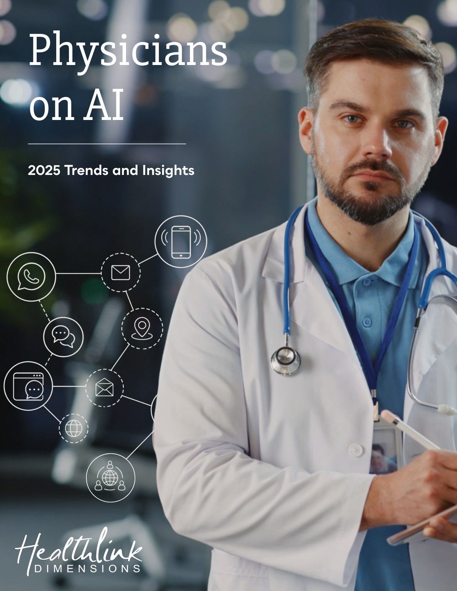 How do physicians feel about the use of AI in the medical field in 2025?