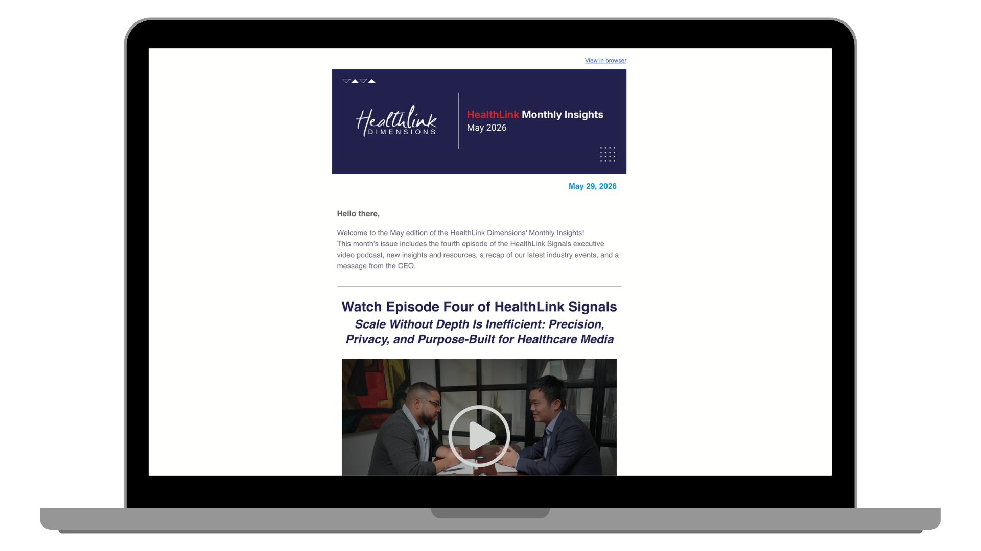 HealthLink Insights Preview HealthLink Insights Preview