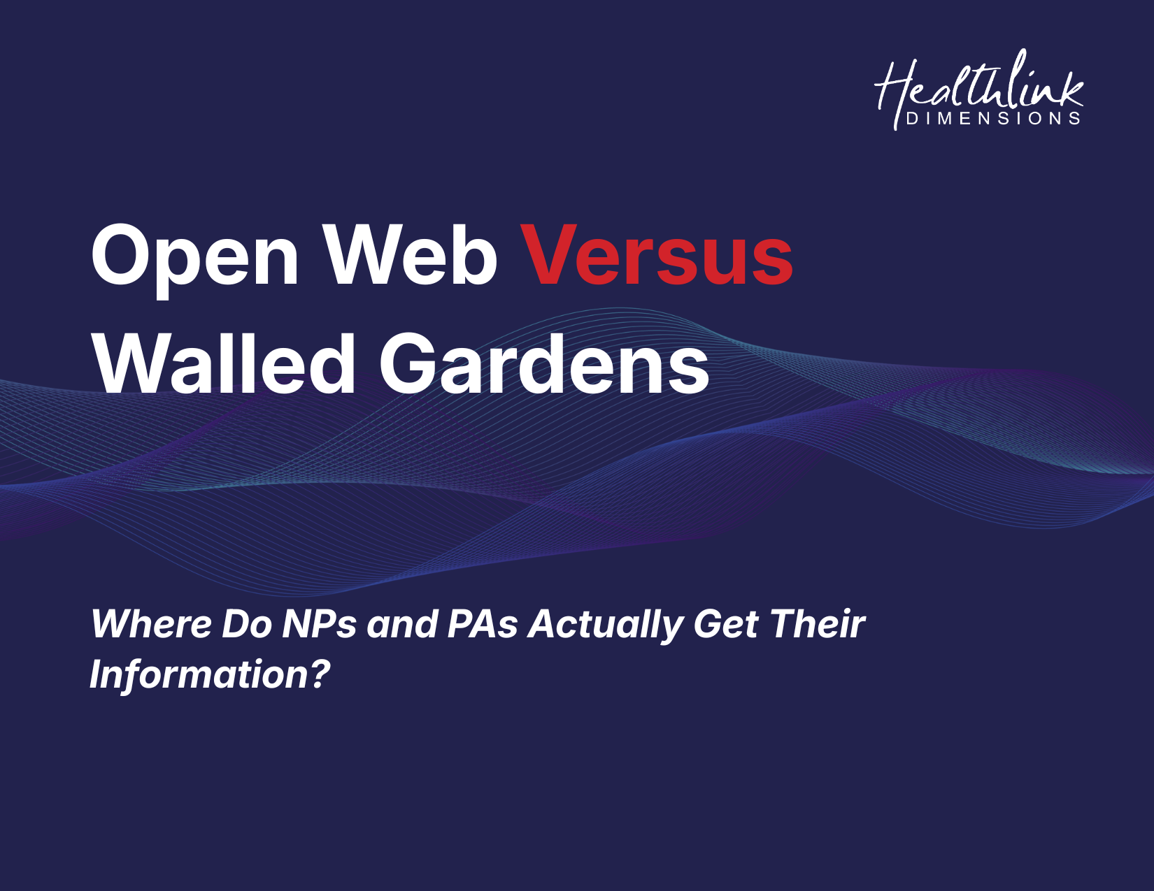 Open Web Versus Walled Gardens