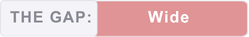 The Gap is Wide The Gap is Wide
