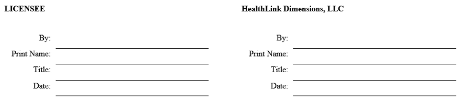 signature block